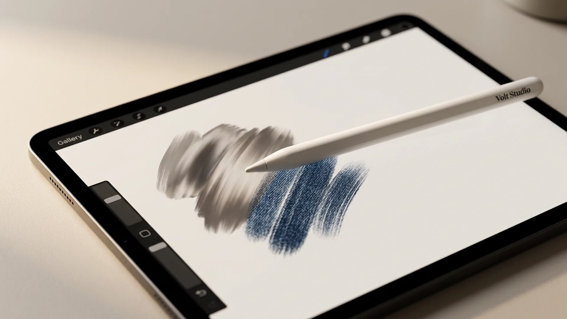 Volt Studio brush tools laid out for fashion illustration