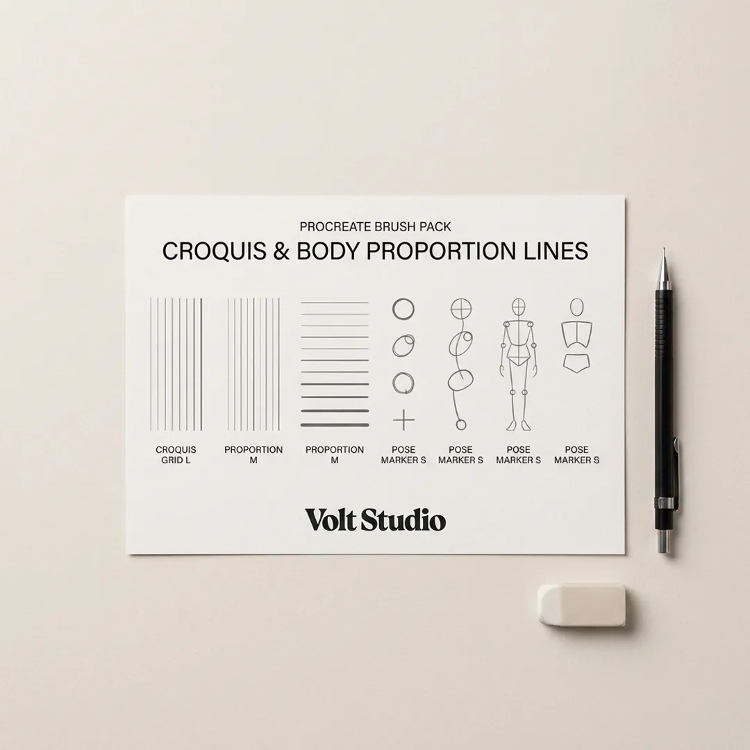 Fashion Croquis Brush Pack